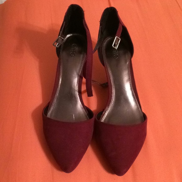 Heels (burgundy- wine) - Picture 1 of 2